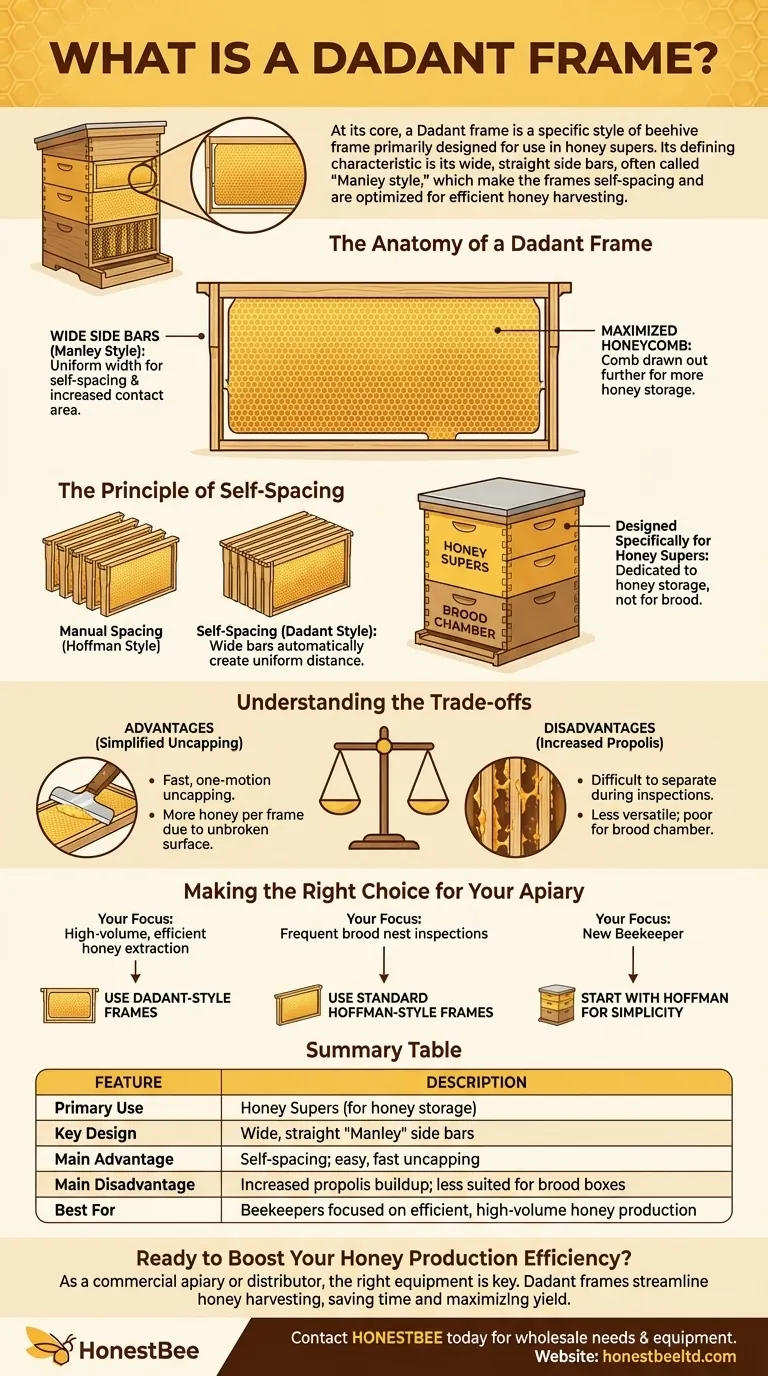 What is a dadant frame? A Guide to High-Efficiency Honey Harvesting Visual Guide