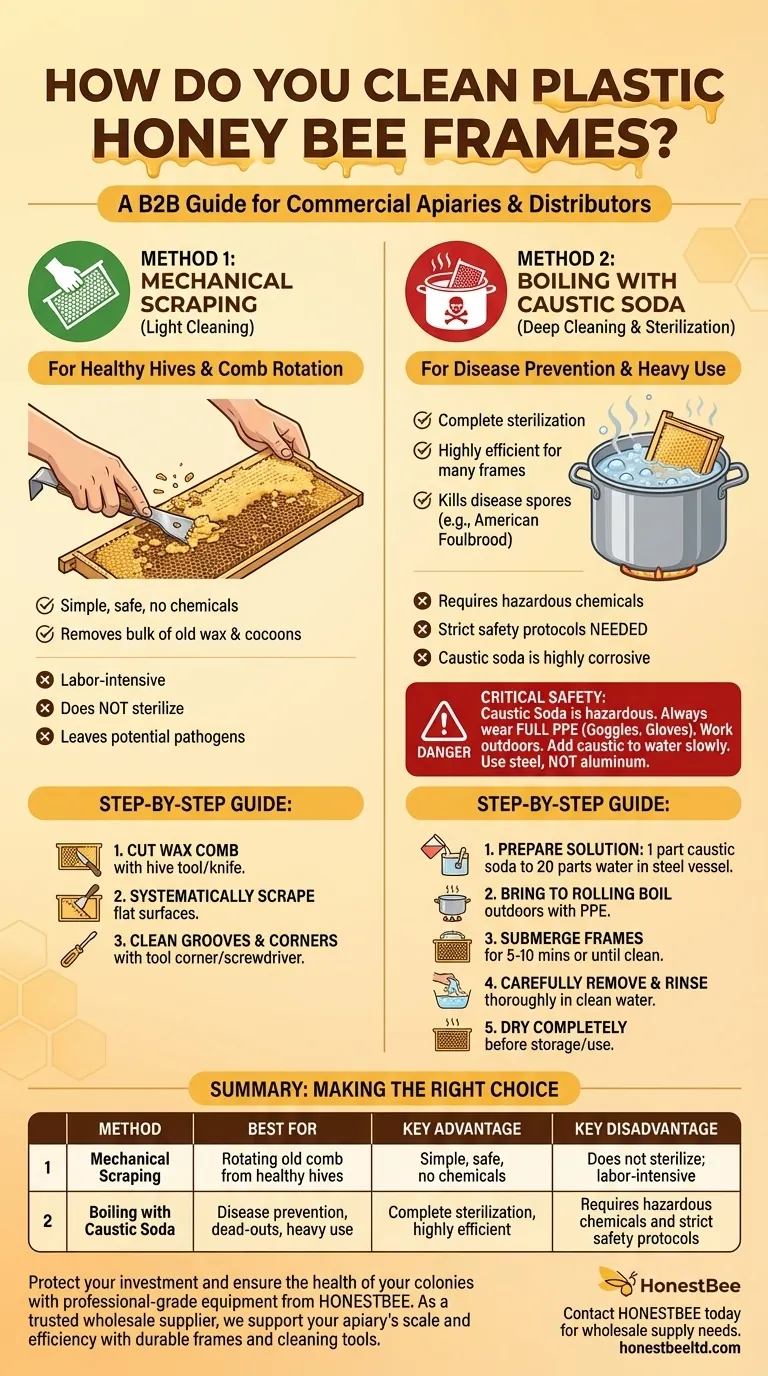 How do you clean plastic honey bee frames? Ensure Hive Health with Proper Sterilization Visual Guide