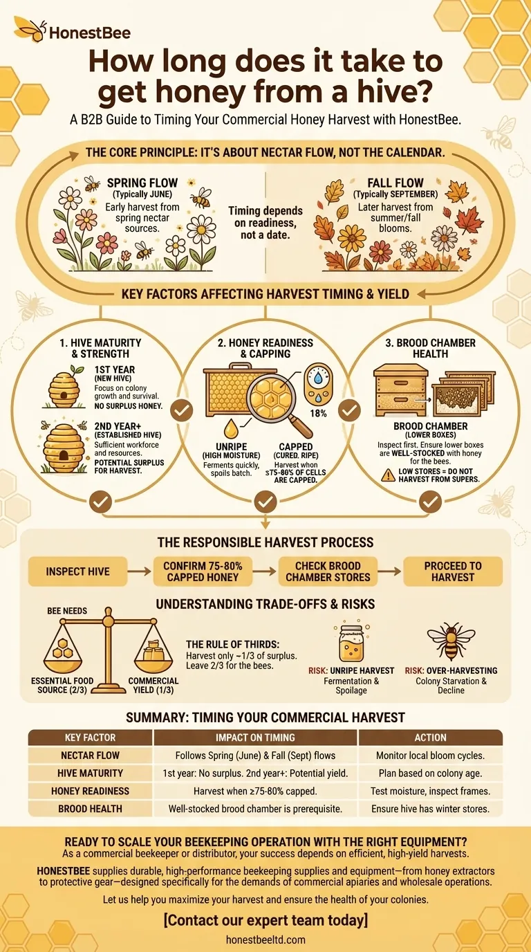 벌통에서 꿀을 얻는 데 얼마나 걸리나요? 최대 수확량을 위한 수확 시기 시각적 가이드