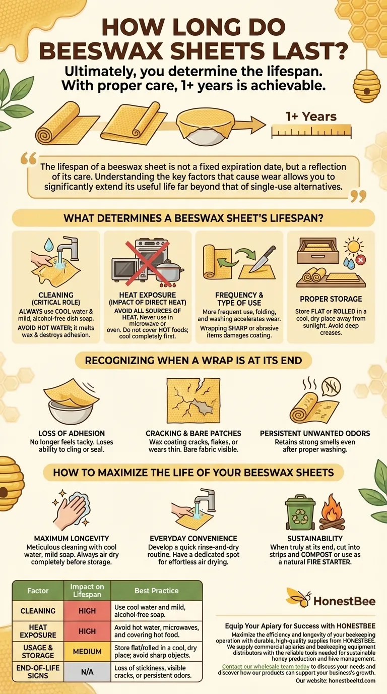 Quanto durano i fogli di cera d'api? Estendi la loro vita oltre un anno con la cura adeguata Guida Visiva