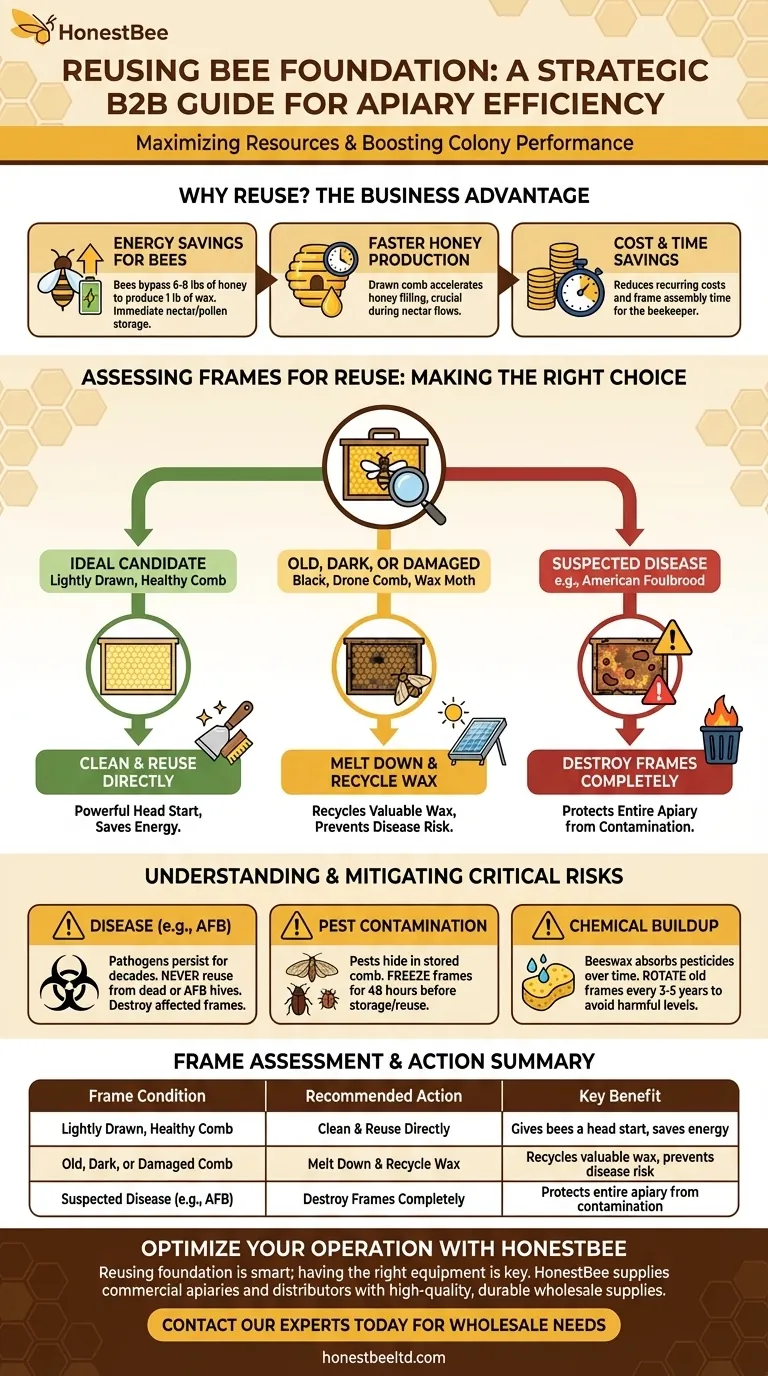 Você pode reutilizar a cera alveolada de abelha? Maximize a Saúde da Colmeia e Economize Recursos Guia Visual