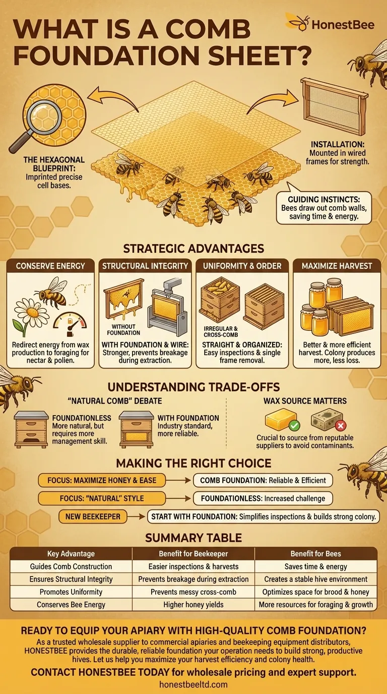 Qual é a utilidade de uma folha de cera alveolada? Aumente a produtividade da colmeia e as colheitas de mel Guia Visual