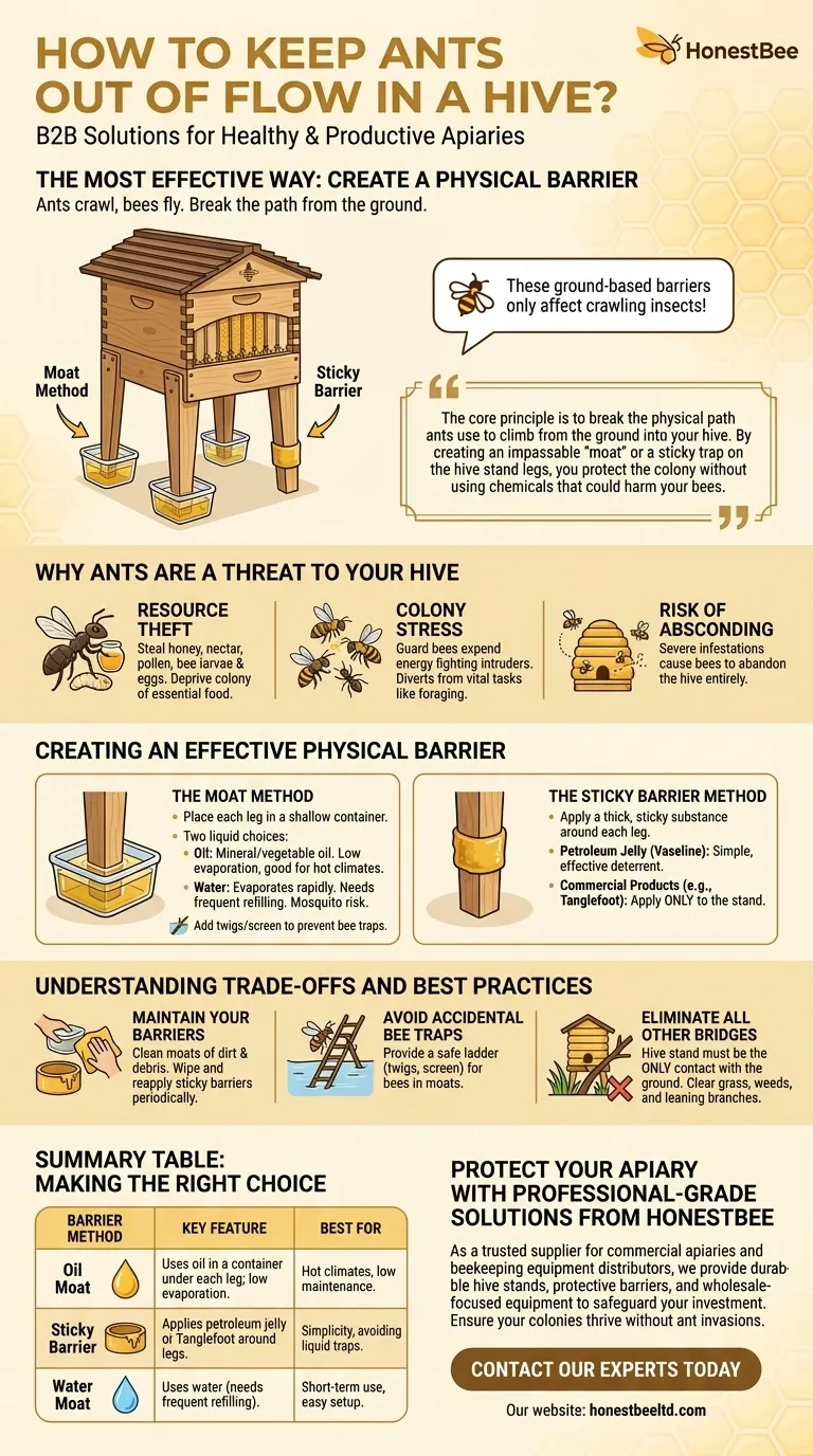 Como manter as formigas longe de uma Flow Hive? Crie uma Barreira Simples e Segura para as Abelhas Guia Visual