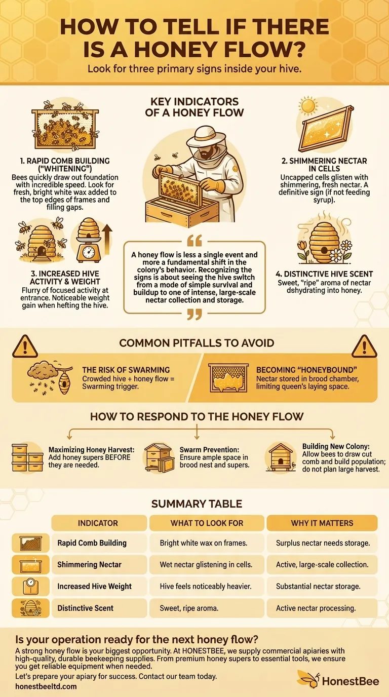 Como saber se há um fluxo de mel? Identifique os 4 Sinais Chave para uma Colheita Abundante Guia Visual