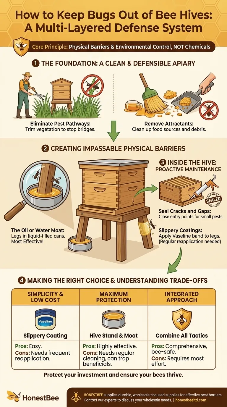 How do you keep bugs out of bee hives? Build a Pest-Proof Fortress for Your Colony Visual Guide