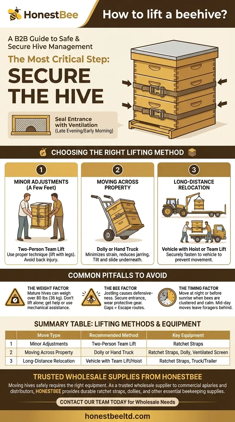 벌통을 들어 올리는 방법은 무엇인가요? 안전하고 확실한 벌통 이전을 위한 단계별 가이드 시각적 가이드