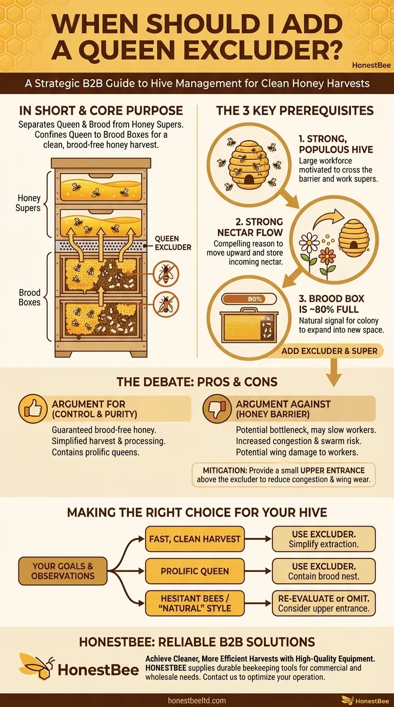 Quand dois-je ajouter une grille à reine ? Un guide sur le moment opportun pour une récolte de miel optimale Guide Visuel