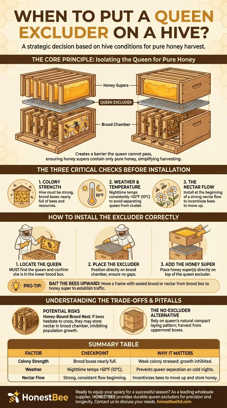 Quand installer un écartement d'espace pour reine sur la ruche ? Le moment clé pour une production maximale de miel Guide Visuel