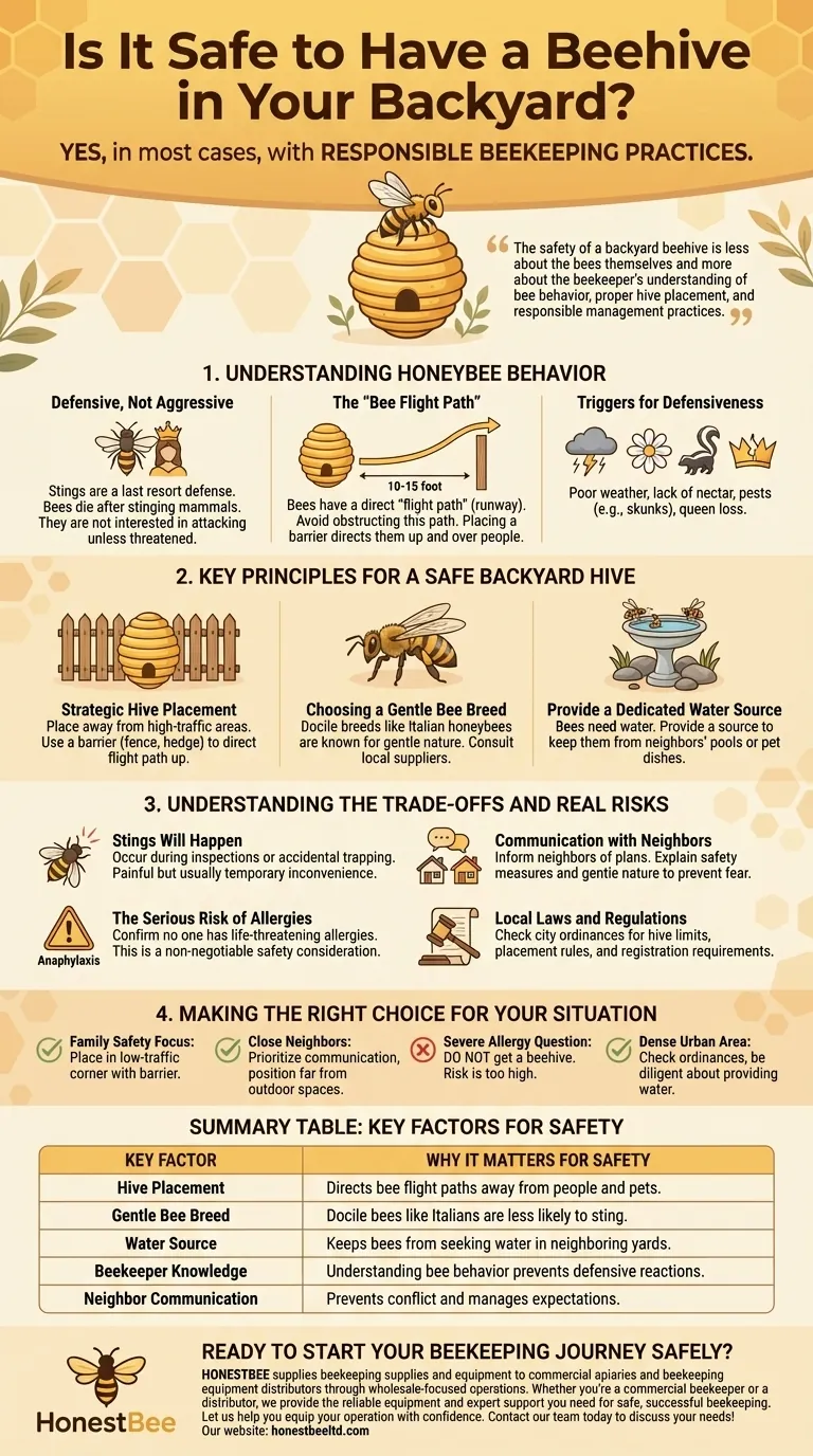 뒷마당에 벌통을 두는 것이 안전할까요? 책임감 있는 양봉을 위한 안내서 시각적 가이드