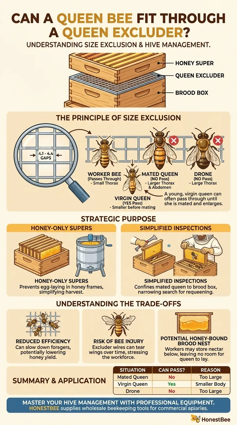 여왕벌은 여왕벌 배제기(queen excluder)를 통과할 수 있을까요? 벌통 관리의 한계 이해하기 시각적 가이드