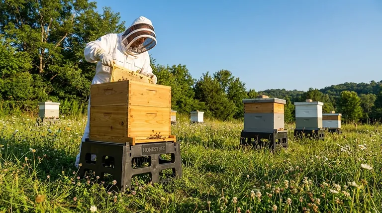 벌통 받침대의 최적 높이는 얼마인가요? 벌통 건강과 양봉가 편의성 최적화
