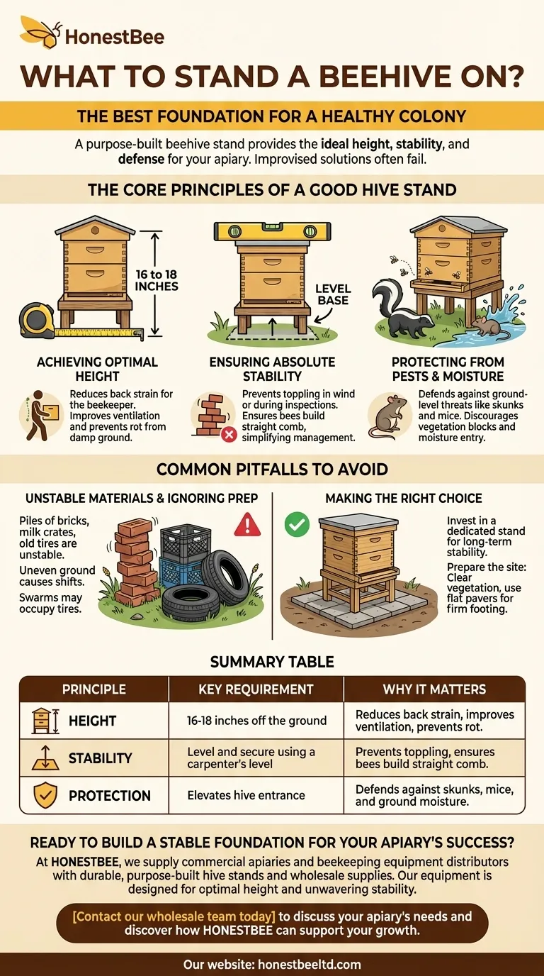 What to stand a beehive on? The Best Foundation for a Healthy, Manageable Apiary Visual Guide