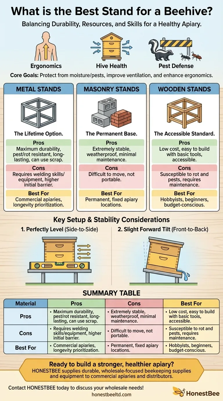 벌통 스탠드로 가장 좋은 것은 무엇인가요? 내구성과 안정성을 위한 실용적인 가이드 시각적 가이드