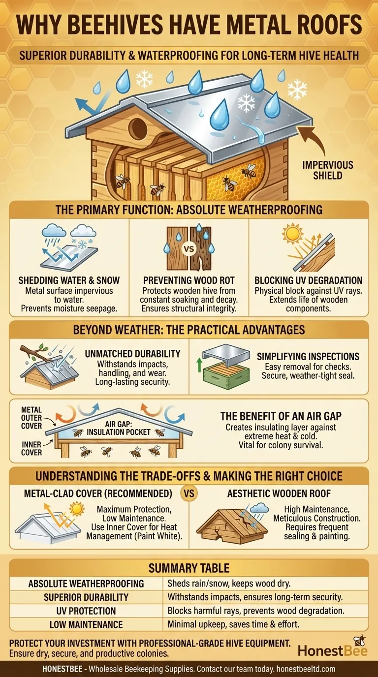 なぜミツバチの巣箱には金属製の屋根があるのですか？巣箱の優れた耐久性と耐候性 ビジュアルガイド