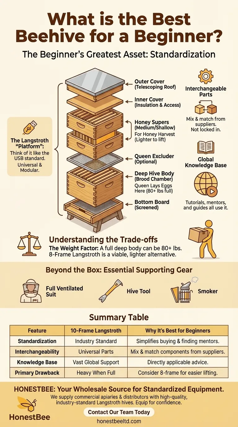 초보자에게 가장 좋은 벌통은 무엇인가요? 자신감 있는 시작을 위한 10매입 랑스트로스 벌통 시각적 가이드
