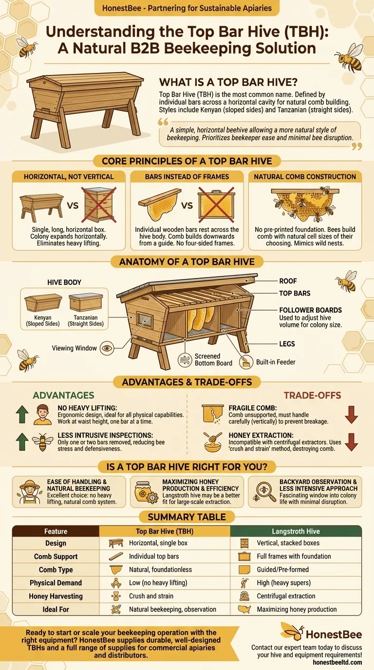What is a top bar hive called? A Guide to Simple, Natural Beekeeping Visual Guide