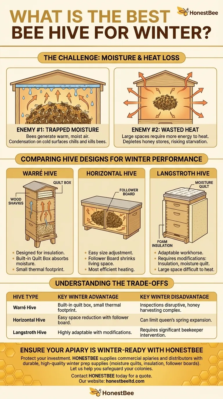 Какой улей лучше всего подходит для зимовки? Управление влажностью и потерей тепла для выживания улья Визуальное руководство