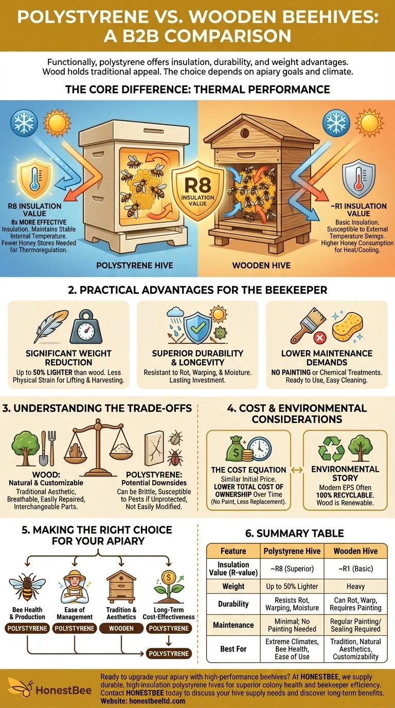 Is polystyrene better than wood beehives? A Modern Choice for Healthier Bees & Easier Management Visual Guide