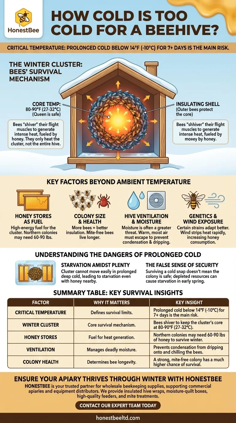 Насколько холодно слишком холодно для улья? Правило 14°F / 7 дней и руководство по выживанию зимой Визуальное руководство