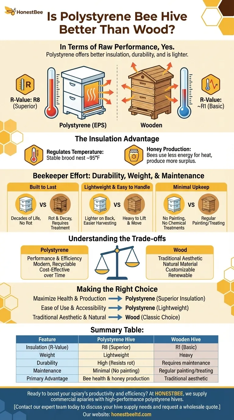 Is polystyrene bee hive better than wood? Superior Insulation for Healthier Bees & More Honey Visual Guide
