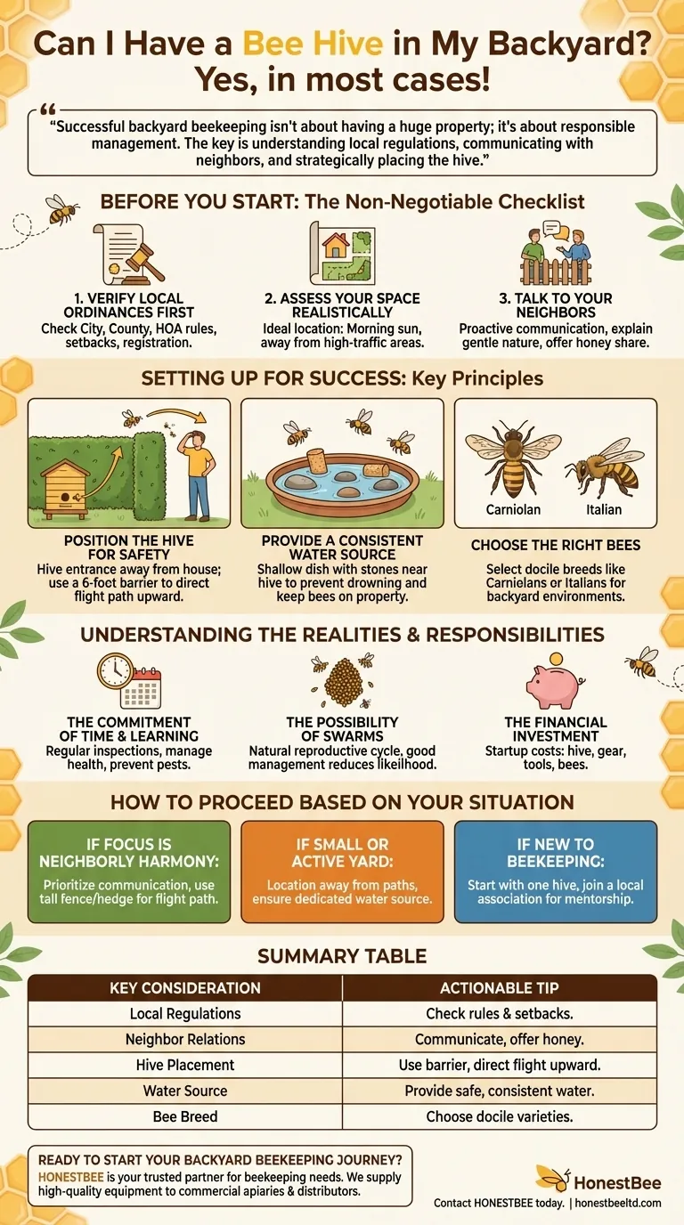 뒷마당에 벌통을 놓을 수 있나요? 성공적인 도시 양봉 가이드 시각적 가이드