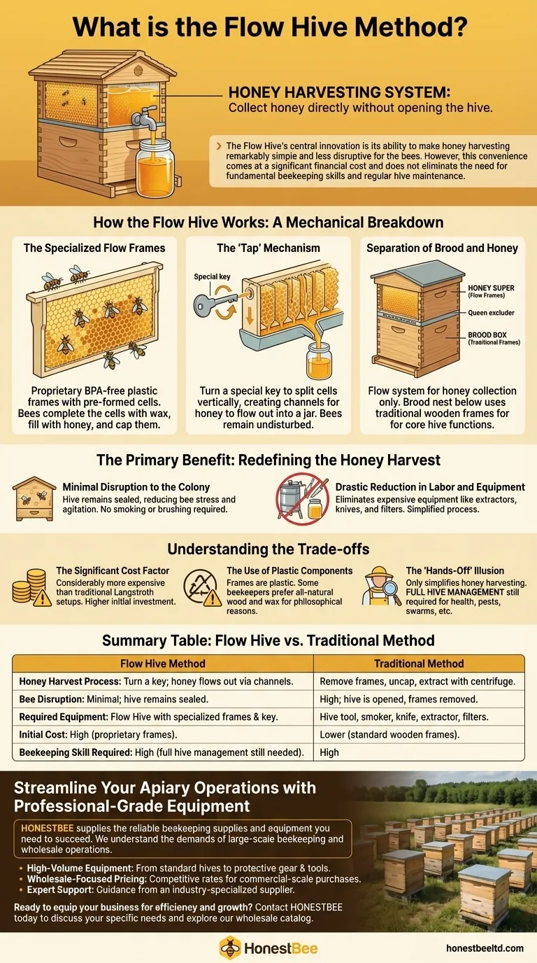 What is the Flow Hive method? A Guide to Simplified Honey Harvesting Visual Guide