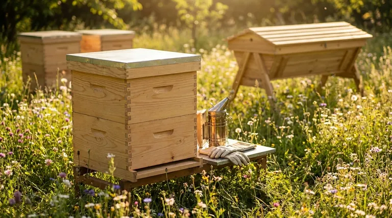 초보자를 위한 최고의 벌통은 무엇인가요? 랑스트로스, 탑 바, 플로우 벌통 가이드