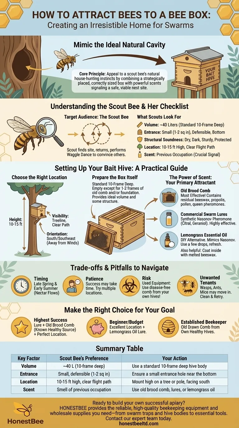 ¿Cómo atraer abejas a una caja de abejas? Crea un hogar irresistible para los enjambres de abejas melíferas Guía Visual