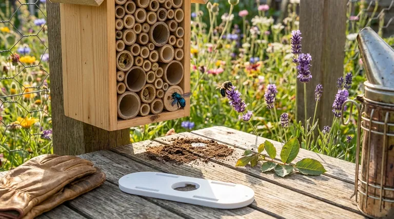 Como atrair abelhas para uma casa de abelhas naturalmente? Crie o habitat perfeito para abelhas solitárias