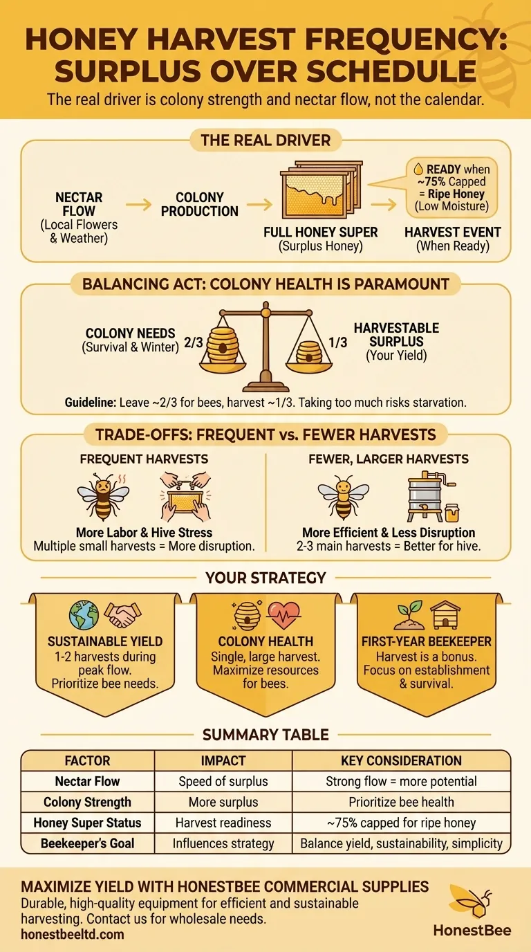How many times a year can you get honey from a hive? A Guide to Sustainable Harvesting Visual Guide