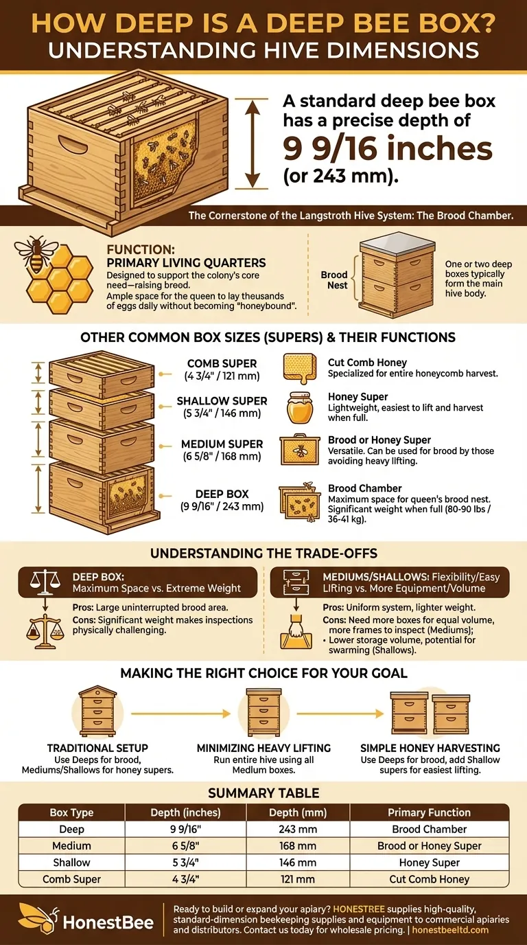 How deep is a deep bee box? A Guide to Hive Box Dimensions & Functions Visual Guide