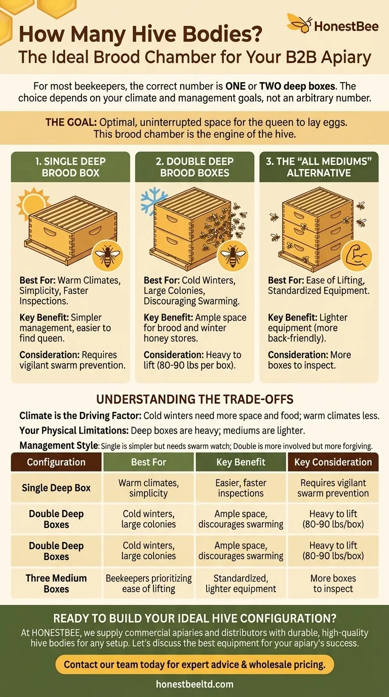 벌통 본체를 몇 개 사용해야 할까요? 번성하는 벌통을 위한 육아실 최적화 시각적 가이드