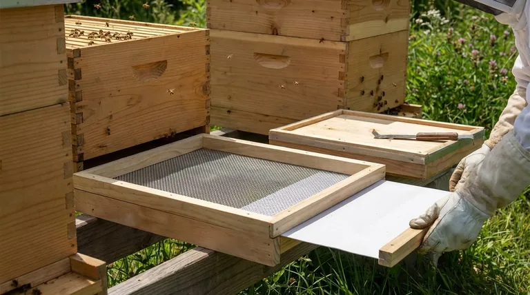 Каковы шаги по установке проволочной сетки в качестве пола в улье? Руководство по улучшению вентиляции и борьбе с клещами