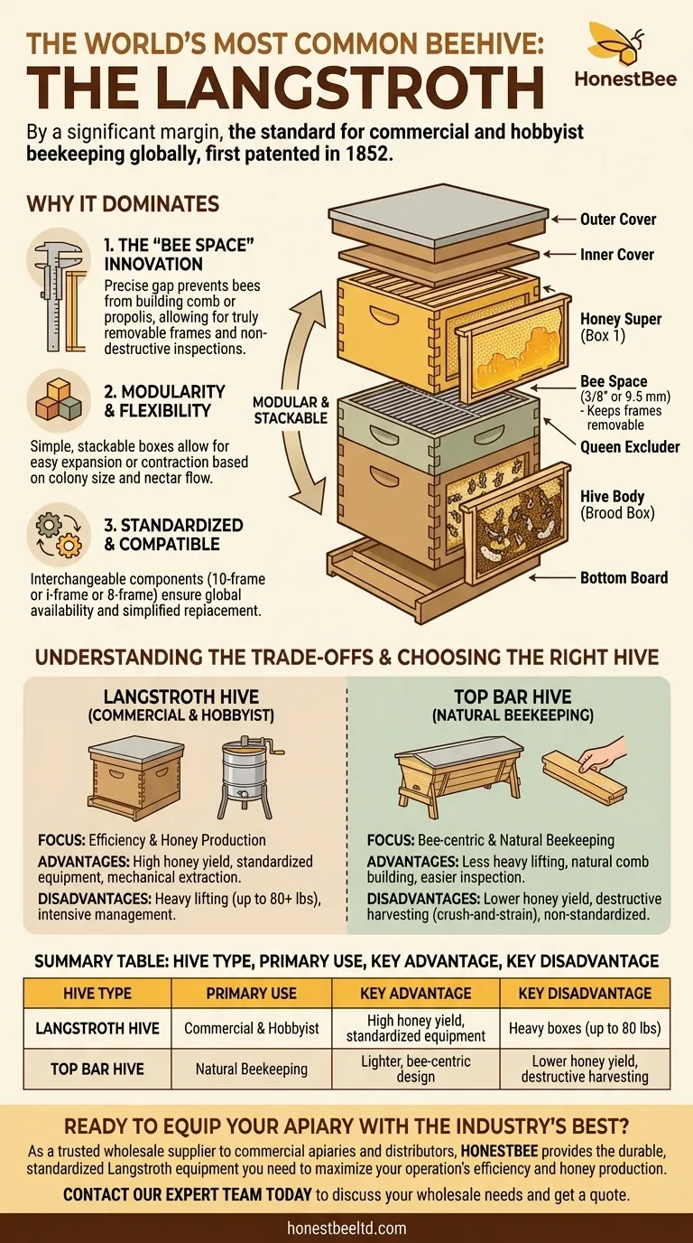 Quel est le type de ruche le plus courant au monde ? La ruche Langstroth expliquée Guide Visuel