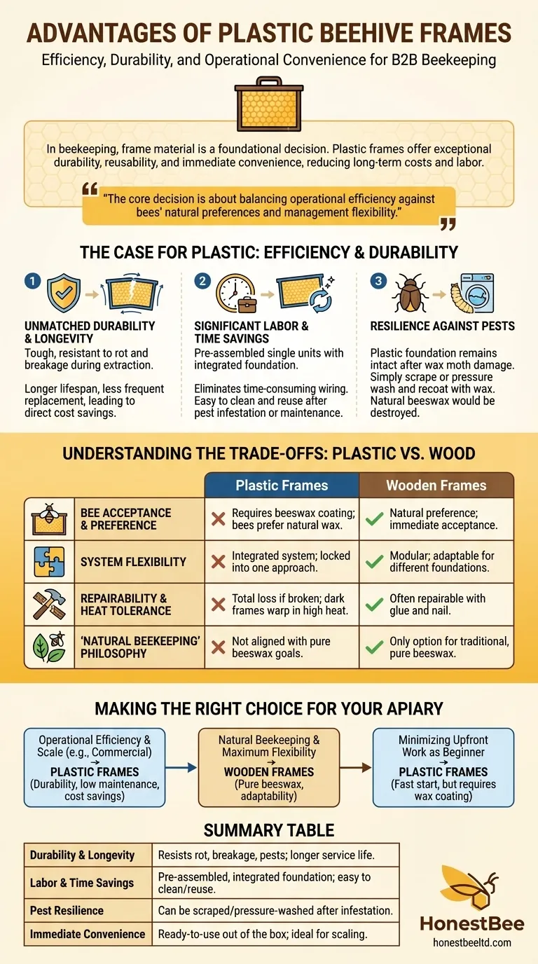 Quali sono i vantaggi dei telaini in plastica per le arnie? Aumenta l'efficienza e la durabilità dell'apiario Guida Visiva