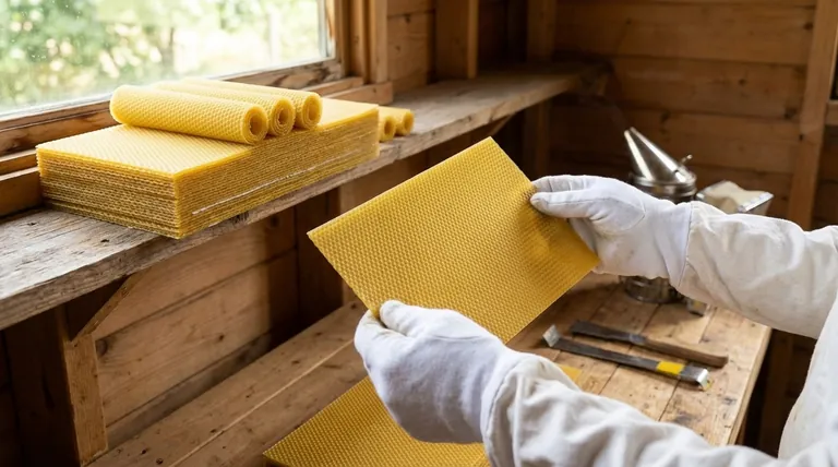 Comment les feuilles de cire alvéolaire doivent-elles être entretenues ? Un guide pour préserver la santé et la productivité de la ruche