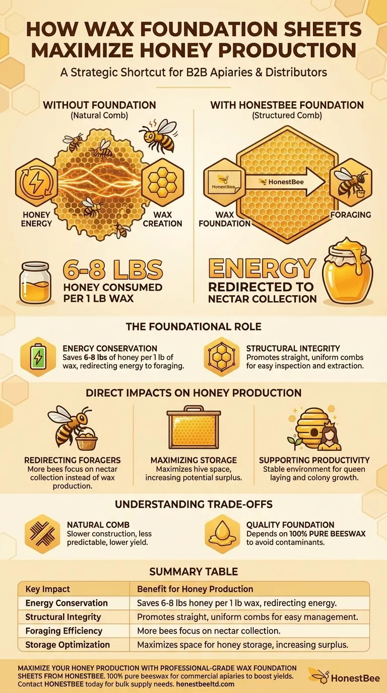In che modo i fogli di cera alveolare influenzano la produzione di miele? Aumenta la resa di miele con una gestione efficiente dell'alveare Guida Visiva