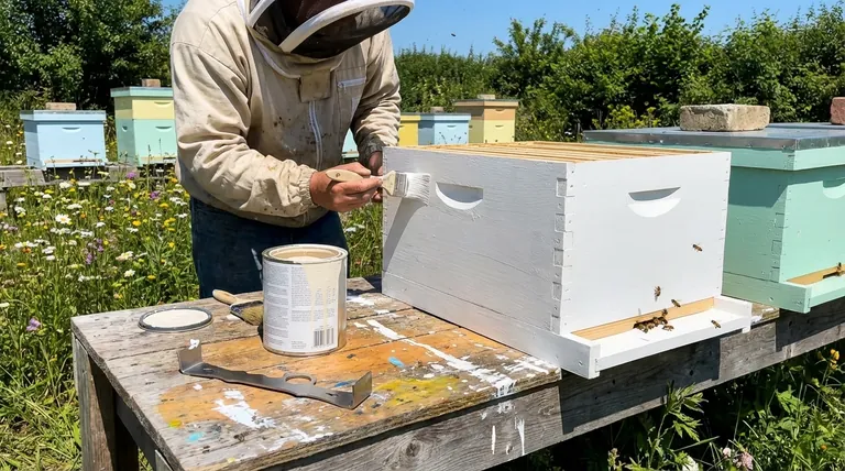 Why should exposed wooden hive components be painted? Protect Your Hive Investment and Colony Health
