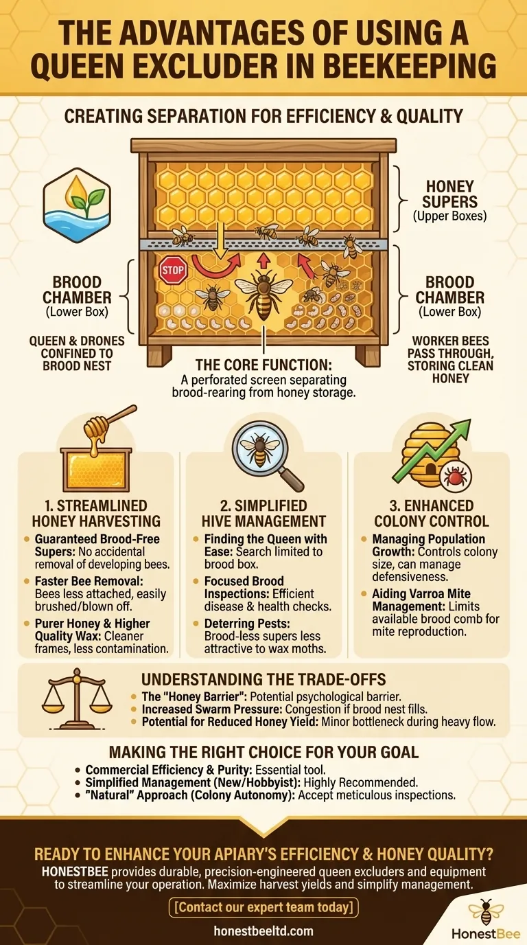 What are the advantages of using a queen excluder? Boost Honey Harvest Efficiency & Hive Control Visual Guide