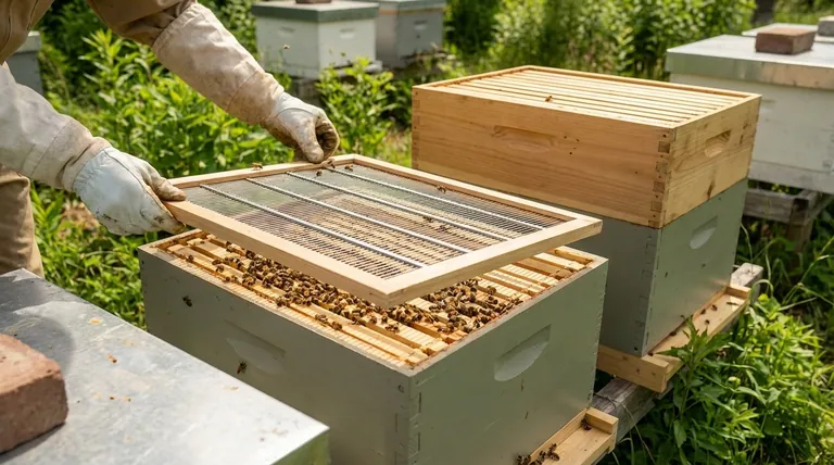 女王蜂隔離板の使用を決定する際に考慮すべき点は何ですか?蜂蜜の収穫と巣箱の管理を最適化する