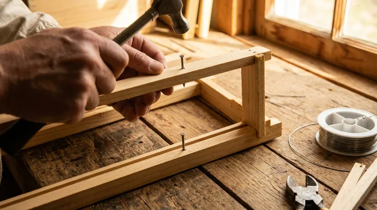 巣枠のワイヤリングのために釘はどのように準備されますか?耐久性のある巣箱を作るための最初のステップをマスターしましょう