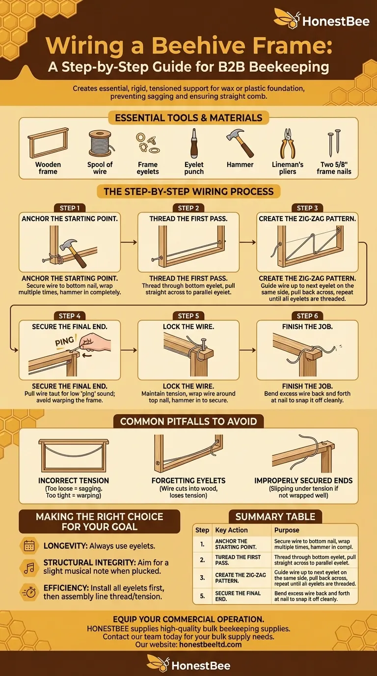 Qual é o processo para passar o arame pela estrutura? Um guia passo a passo para suporte durável Guia Visual