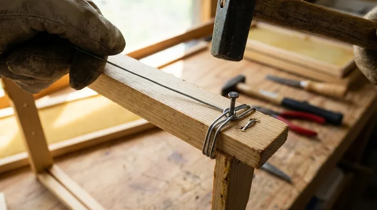 ¿Cómo se asegura el alambre en la parte superior del marco? Una guía para fijar la tensión y obtener panales fuertes