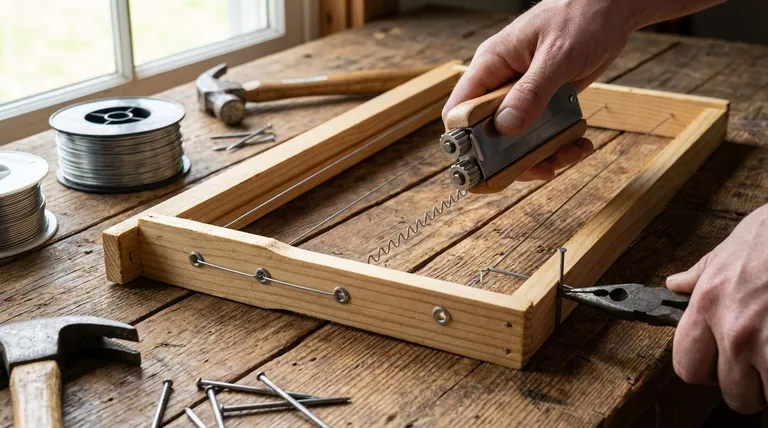 蜂箱框线如何拉紧?掌握绞盘技术,实现完美张力