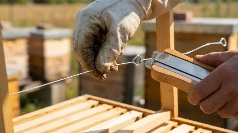와이어가 충분히 팽팽한지 어떻게 알 수 있나요? 선명한 '핑' 소리를 들어보세요