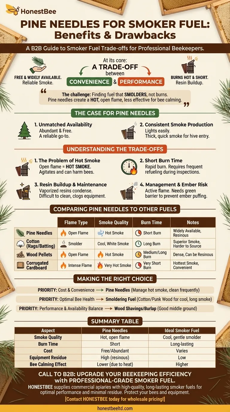Was sind die Vor- und Nachteile der Verwendung von Kiefernnadeln als Rauchmaterial für den Smoker? Abwägung von Kosten und Leistung Visuelle Anleitung