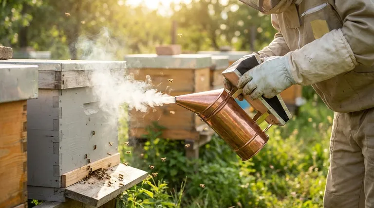蜂の燻煙器とは何ですか、また養蜂におけるその目的は何ですか?穏やかで安全な巣の検査を実現する