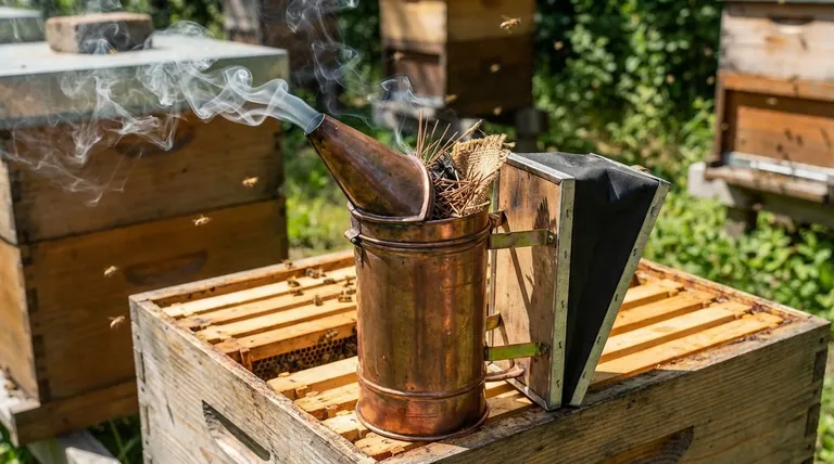 Quali sono i componenti principali di un tipico affumicatore per api? Padroneggia le ispezioni delle arnie con lo strumento giusto