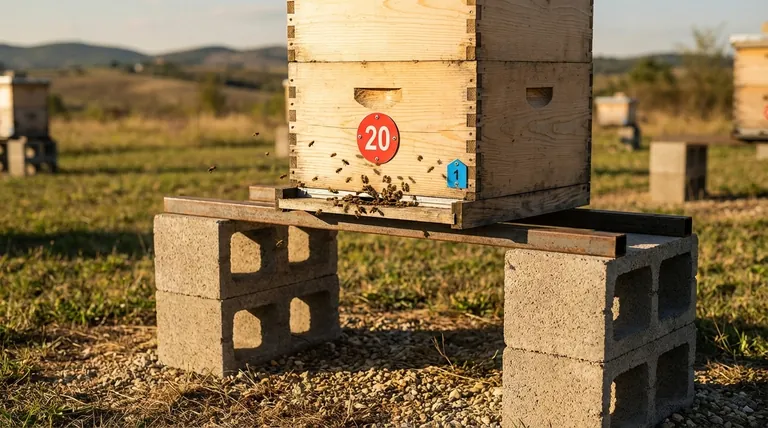 How does a hive stand help with hive entrance management? Elevate Your Hive for a Healthier Colony