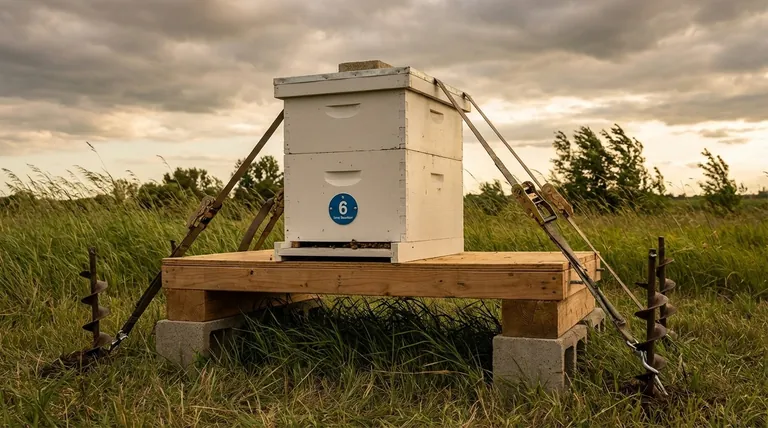 蜂箱支架在多风地区如何更安全?将您的蜂场固定以抵御恶劣天气
